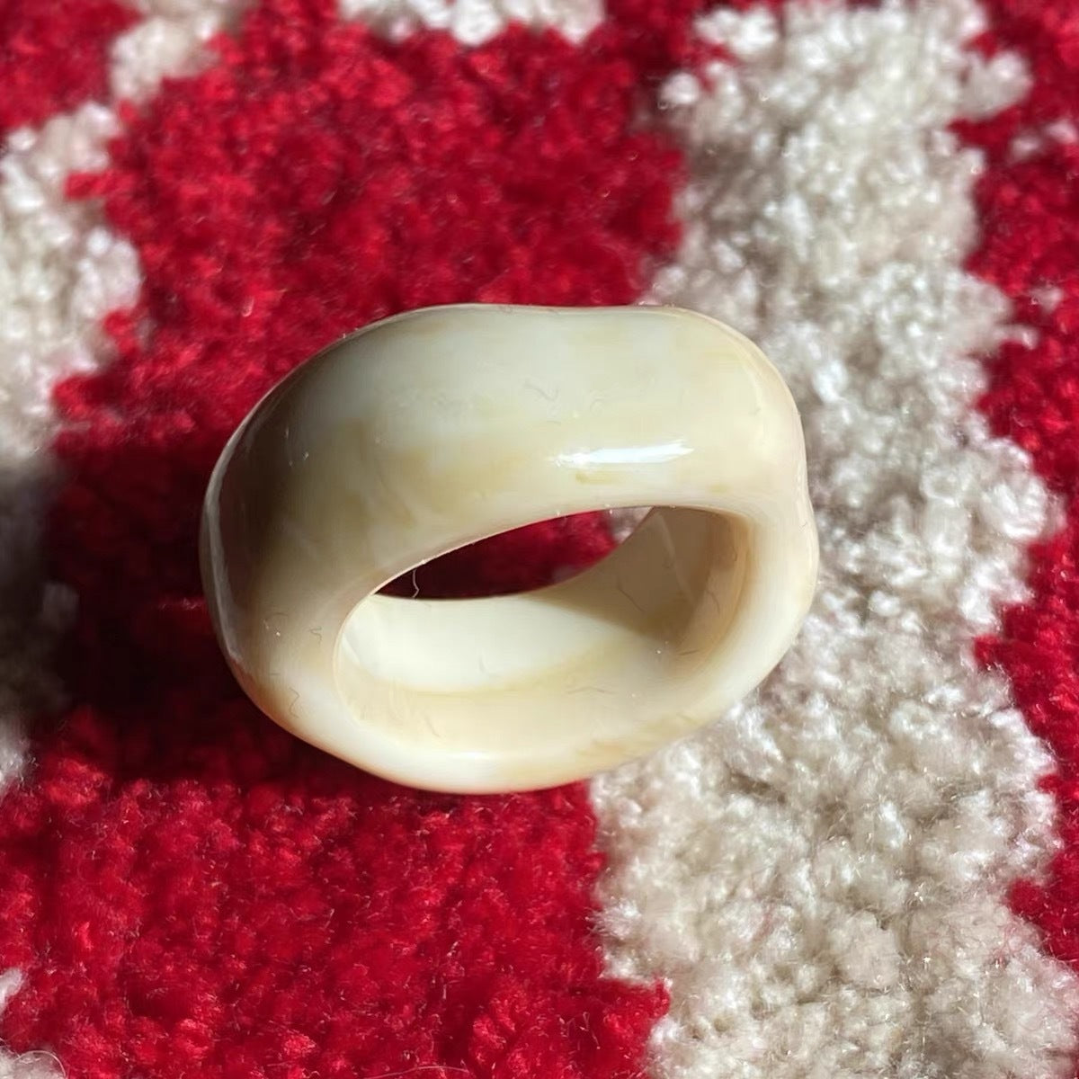 Irregular Wide Large Chunky Rings for Women Vintage Crystal Resin Autumn Winter Geometric Stacking Wear Finger Jewelry